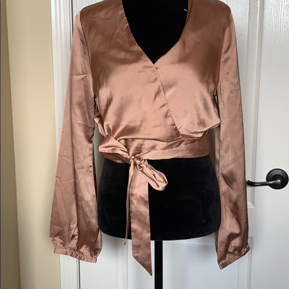 Fashion nova blouse copper